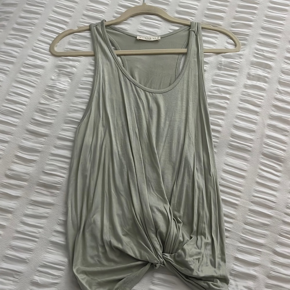Green tank top